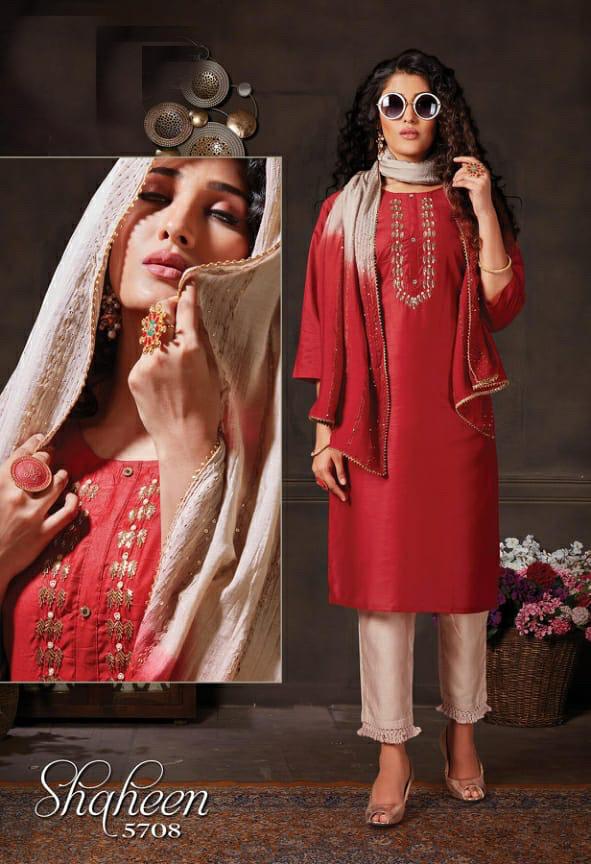 Shaheen Silk Fancy Festive Wear Readymade Salwar 